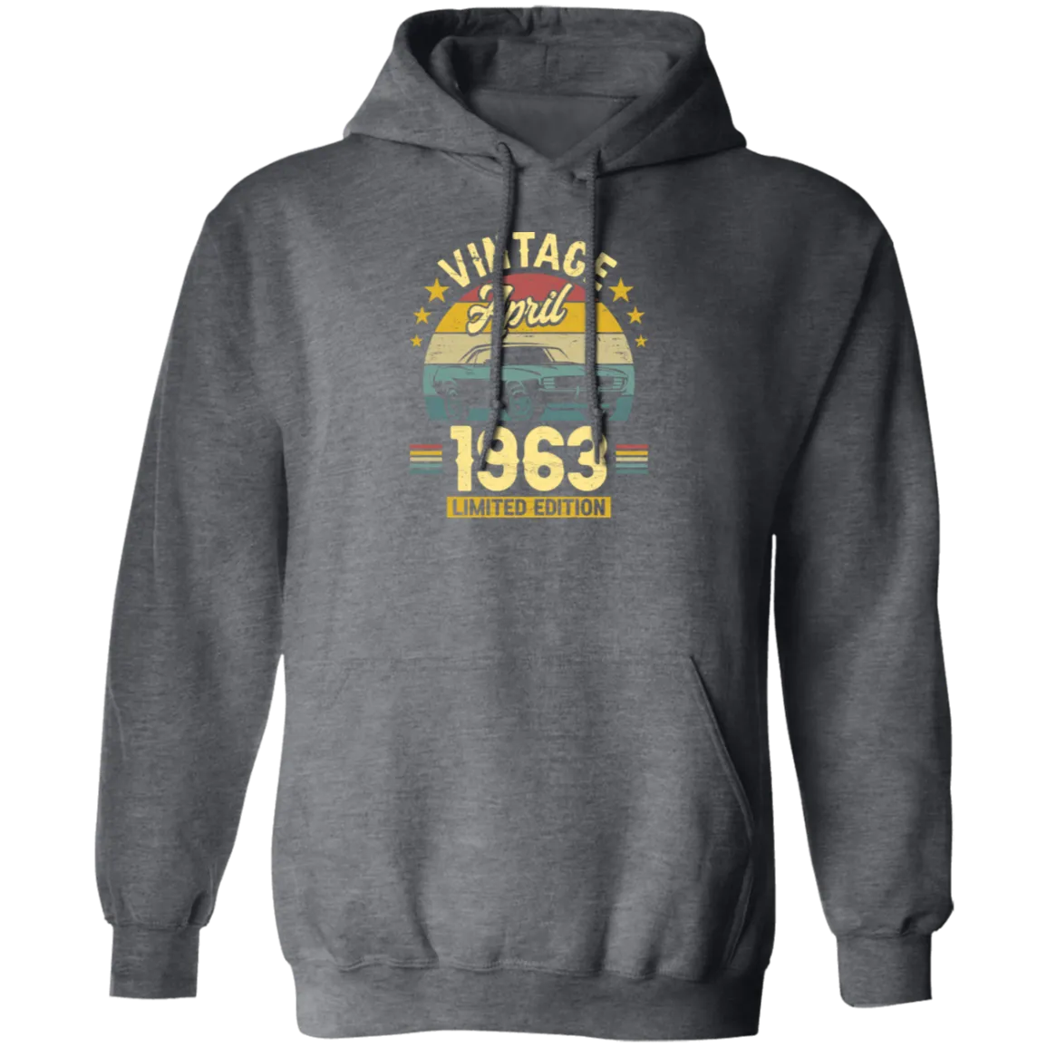 1963 Best Gift, 1963 Limited Edition, April 1963 Birthday Gift, Retro 1963 Pullover Hoodie