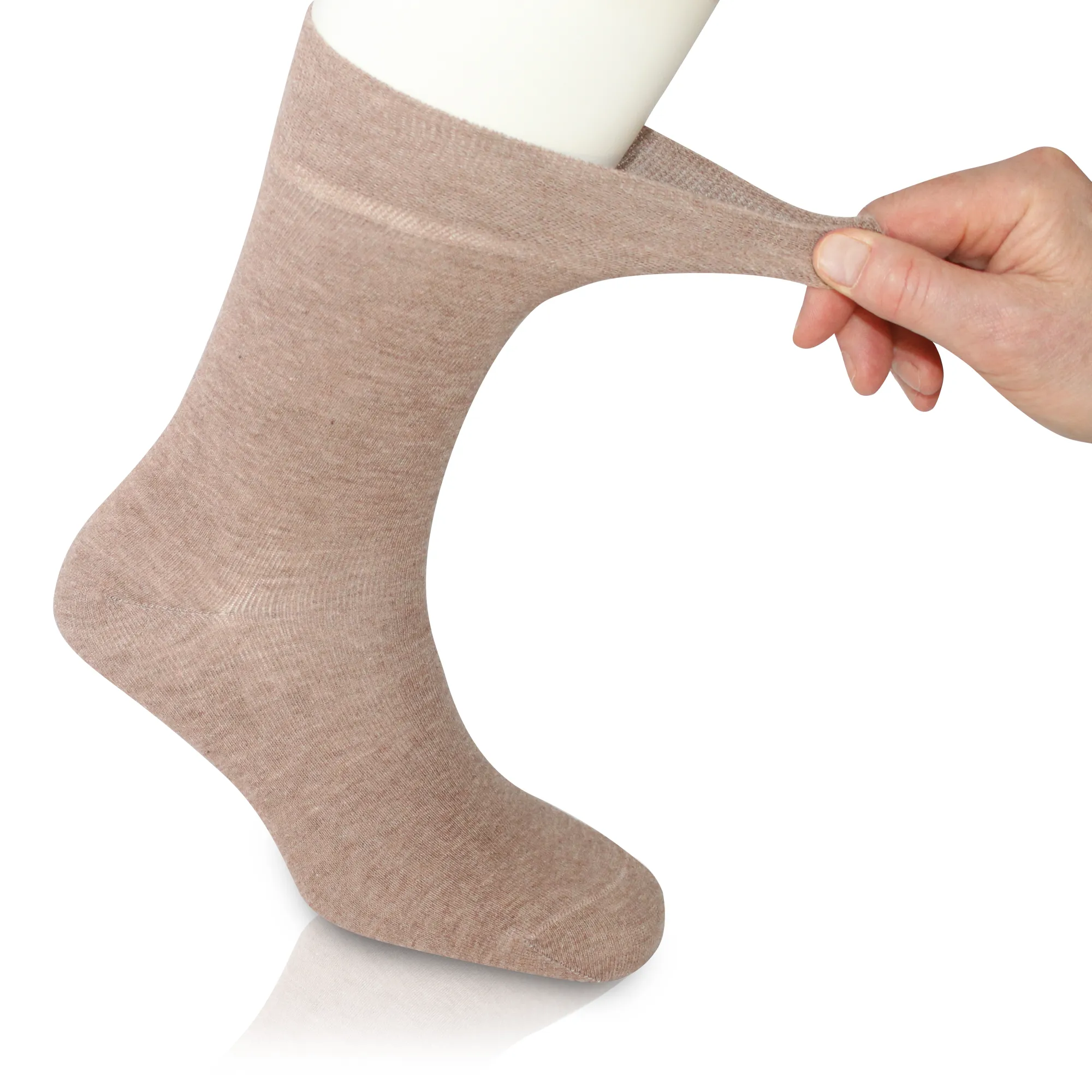 3 Pairs Blues - Mens Diabetic Soft Grip Non Elastic Loose Weave Top Diabetic Socks Size 6-11