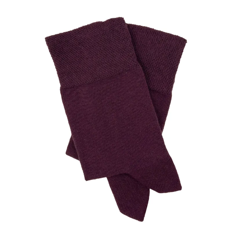 3 Pairs Dark Mix - Ladies Diabetic Soft Grip Non Elastic Loose Weave Top Diabetic Socks Size 4-8