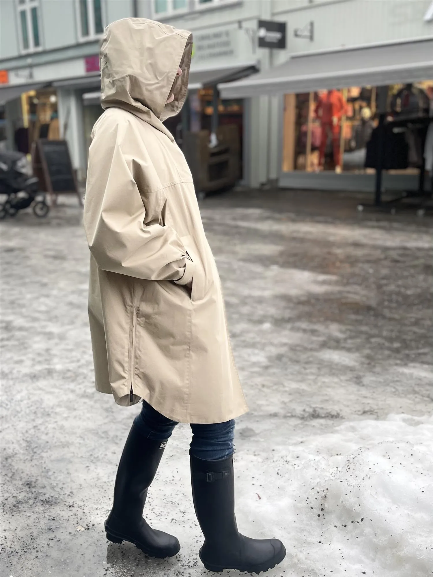 ADA  Poncho Parka Sand