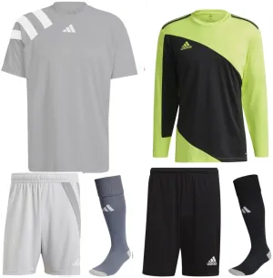 ADIDAS FORTORE 23 PREMIUM KIT BUNDLE GREY WHITE