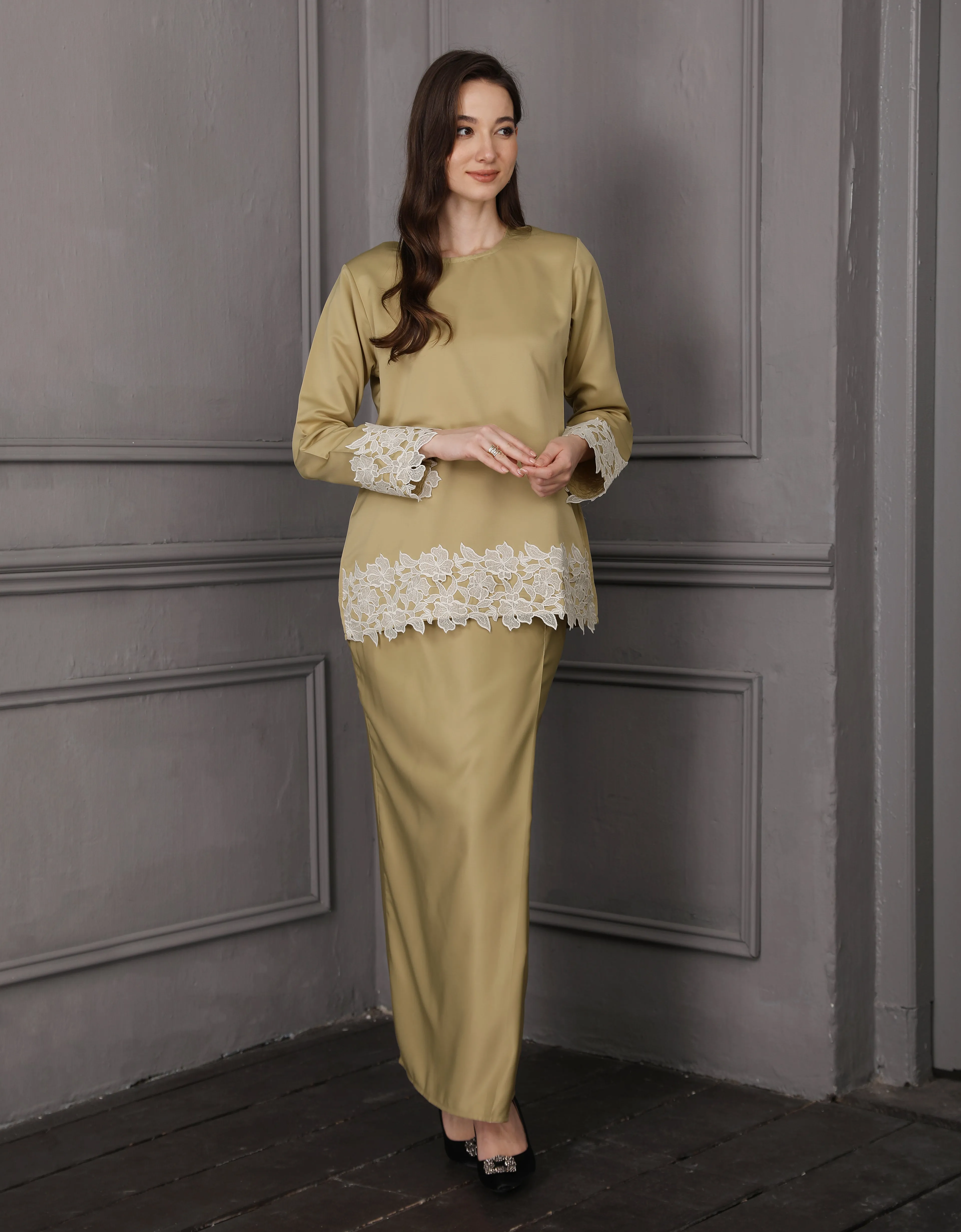 BAJU KURUNG KEDAH JULYA (AVOCADO)