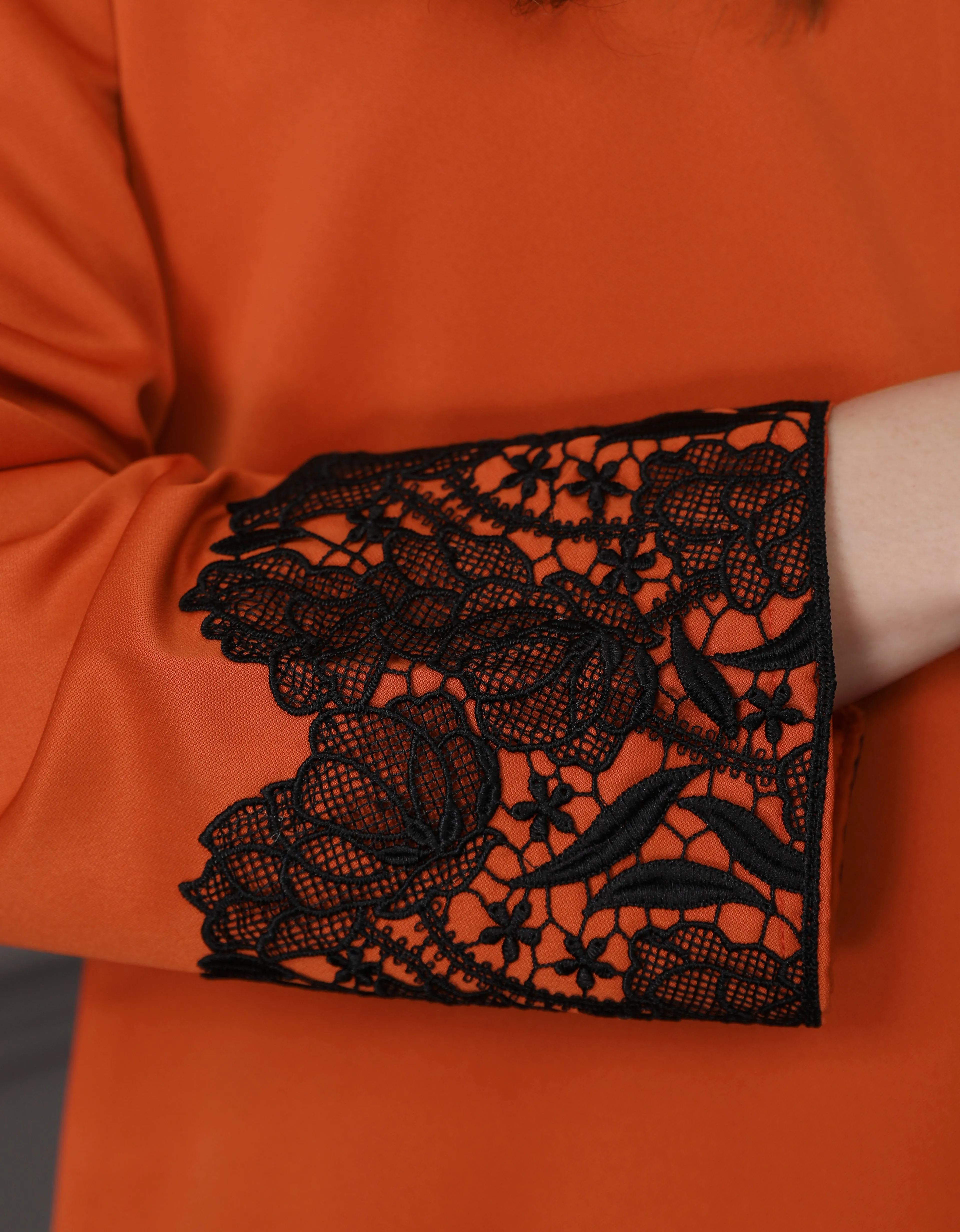 BAJU KURUNG KEDAH JULYA (BURNT ORANGE)