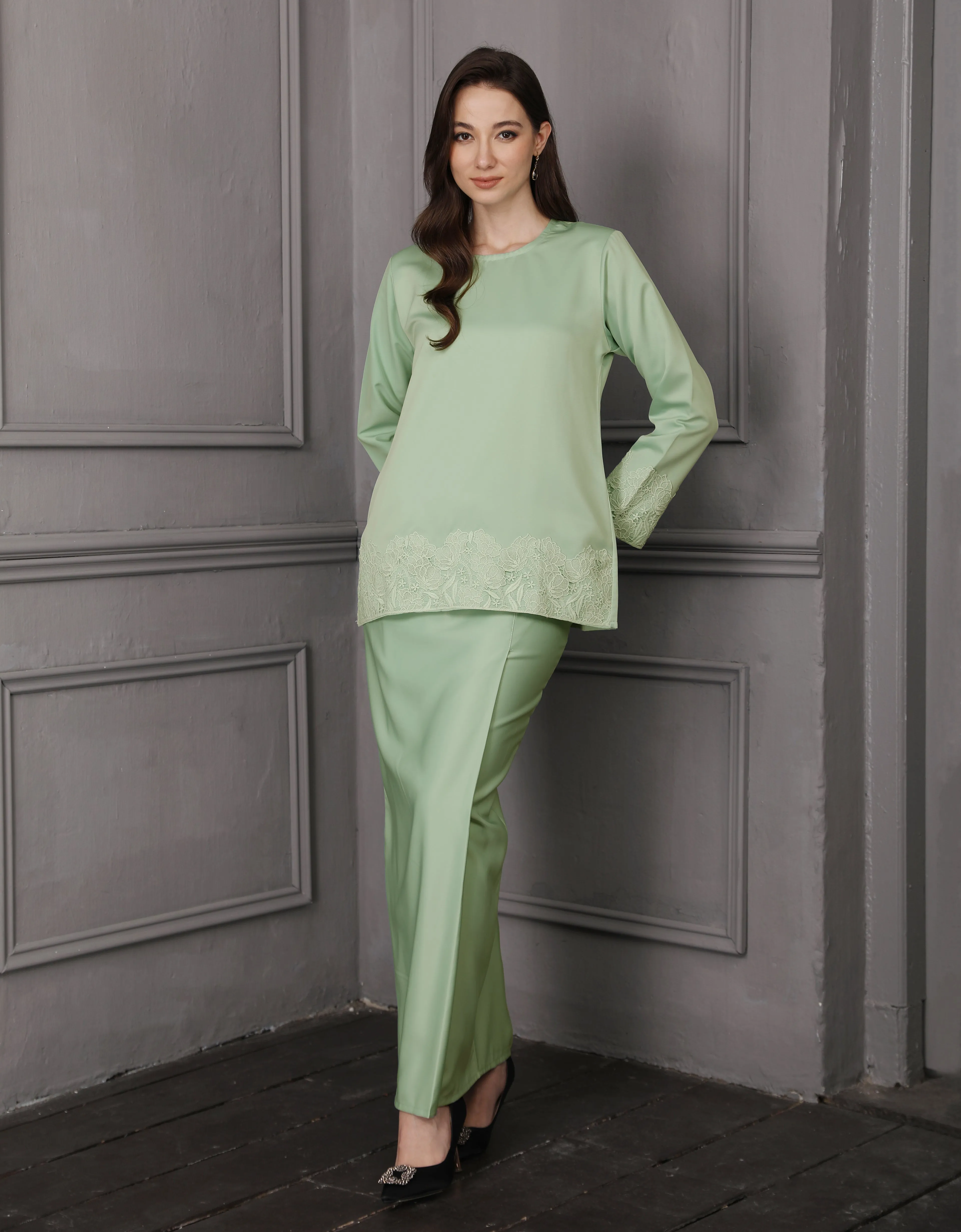 BAJU KURUNG KEDAH JULYA (MINT)
