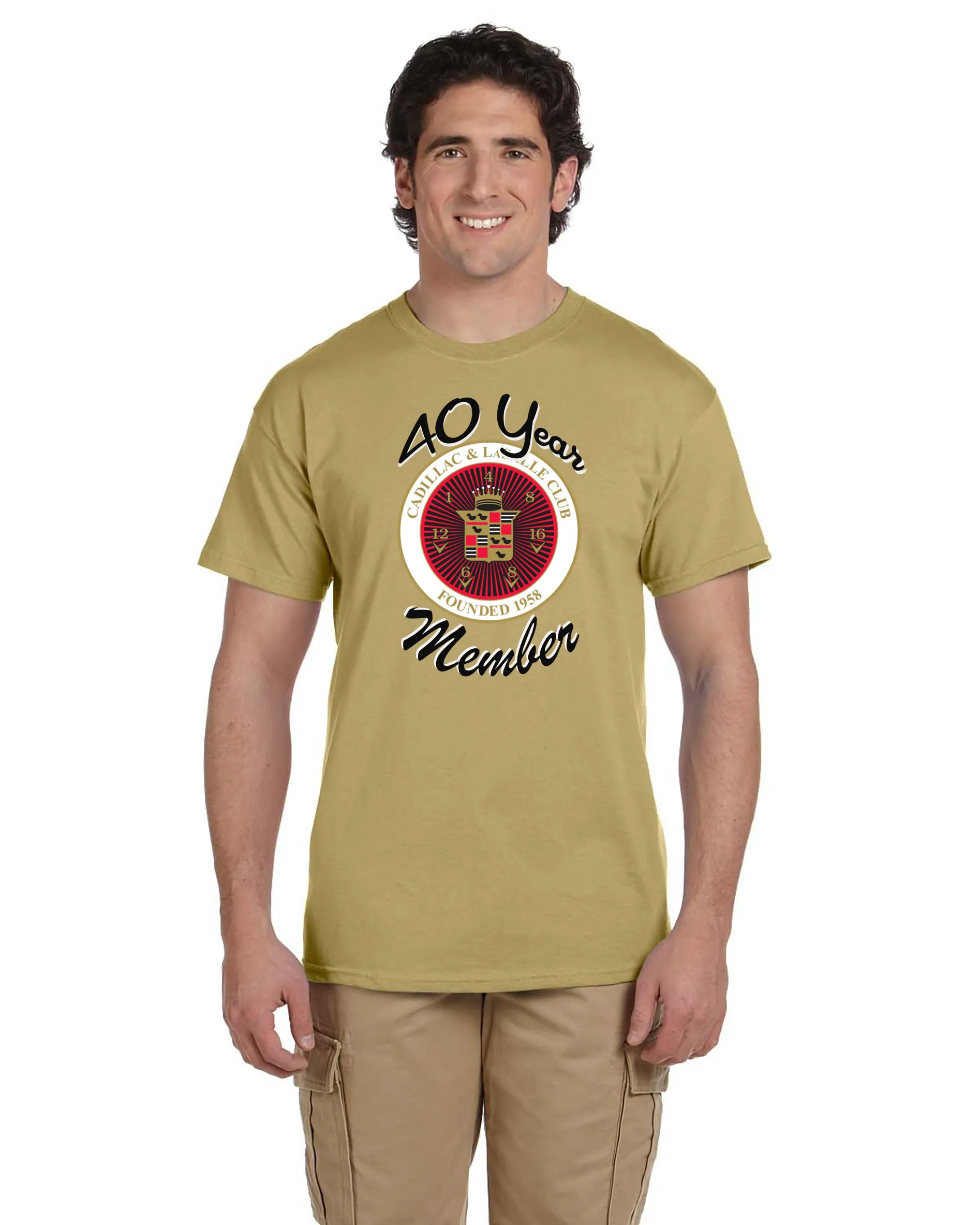 CLC Cadillac LaSalle CLUB MEMBER 40 YEAR ANNIVERSARY T-SHIRT