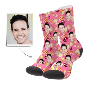Color Easter Egg Customize Face Socks