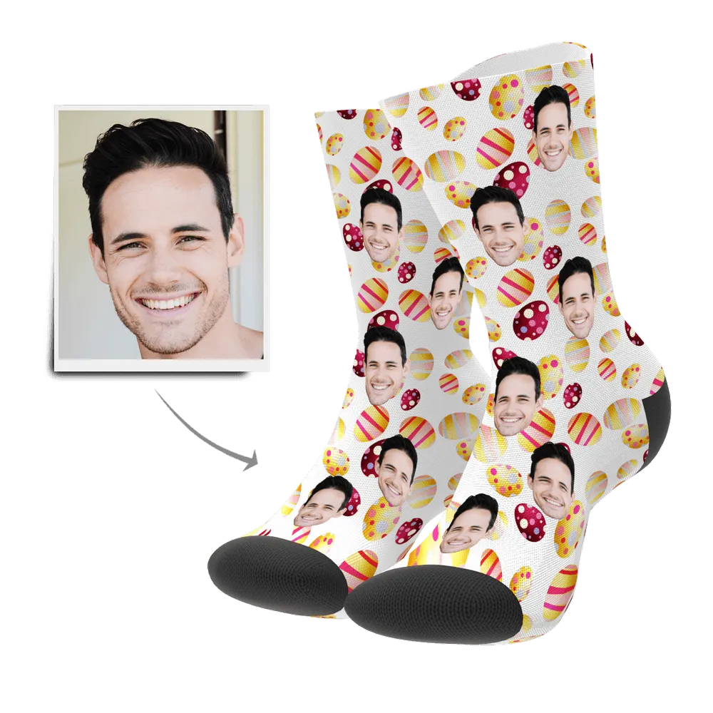 Color Easter Egg Customize Face Socks