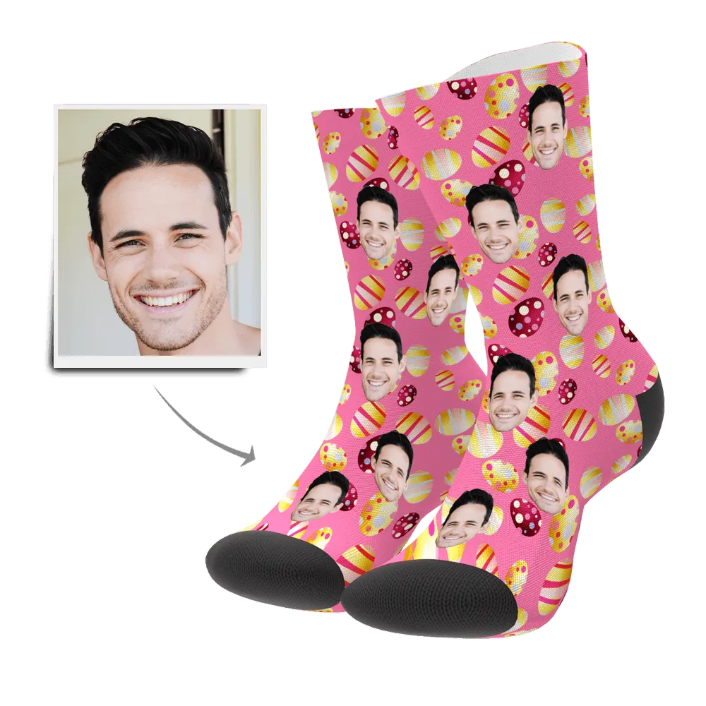 Color Easter Egg Customize Face Socks
