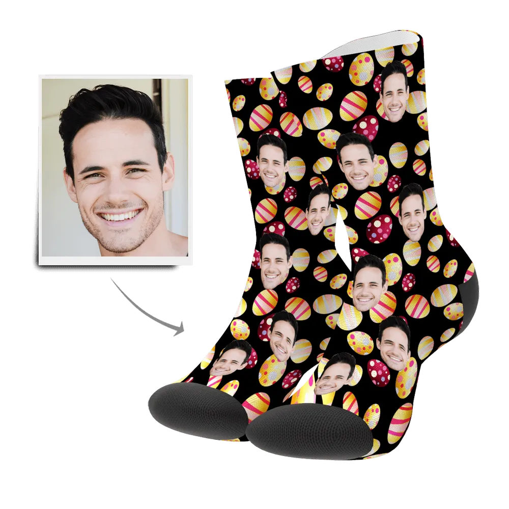 Color Easter Egg Customize Face Socks