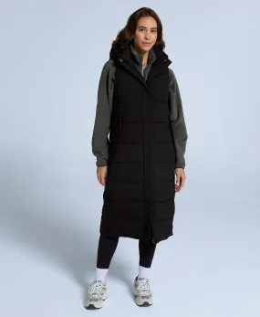 Comfort Zone Womens Longline Gilet - Jet Black