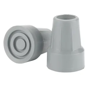 Crutch Tips, 7/8", Gray (1 pair)