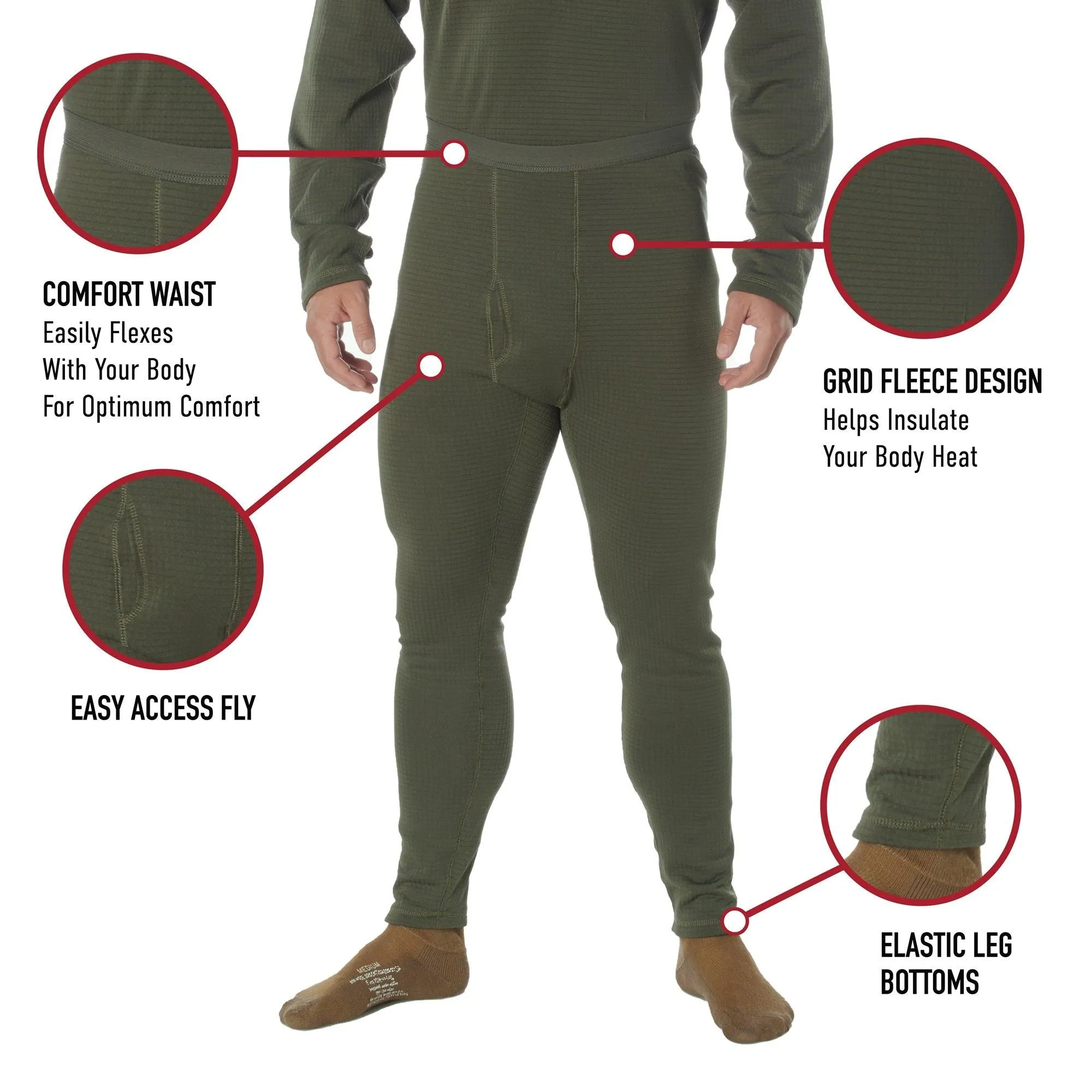 ECWCS Gen III Mid-Weight Underwear Bottoms (Level II)