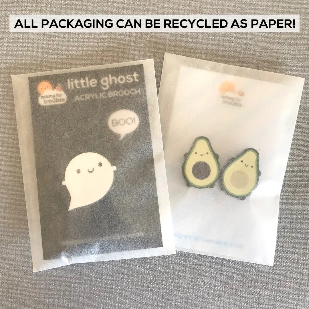 Evil Little Ghost Acrylic Brooch - Limited Edition!