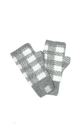 Furlux- Houndstooth Fingerless Gloves