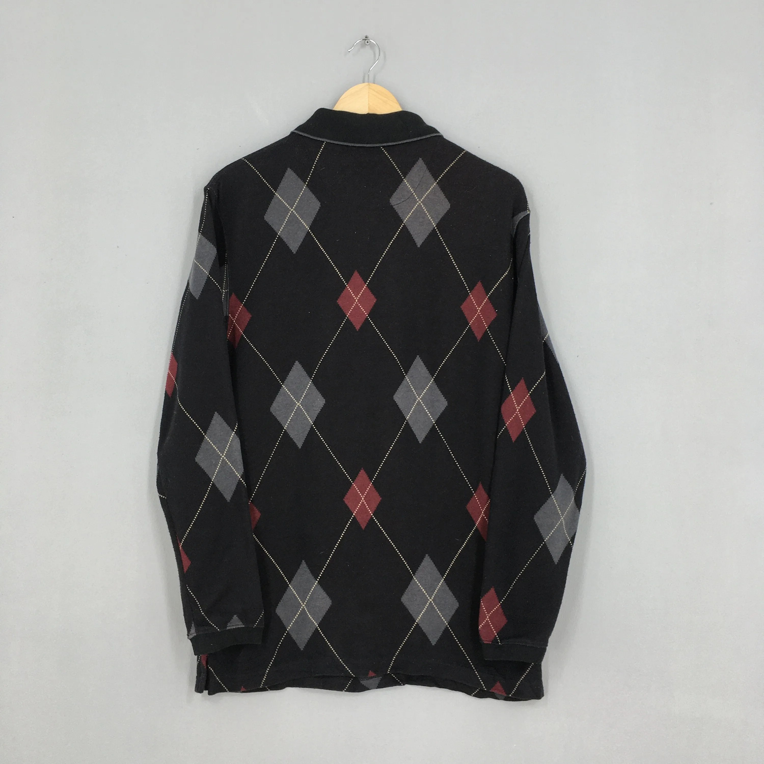 George Checkered Diamond Polo Shirt Small