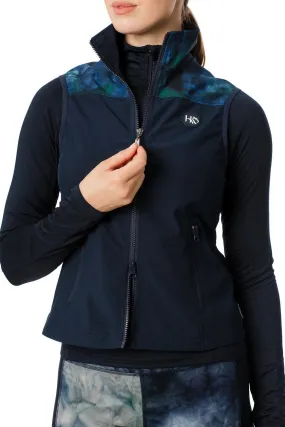 Horseware Carrie Riding Gilet Green/Navy Tie Dye