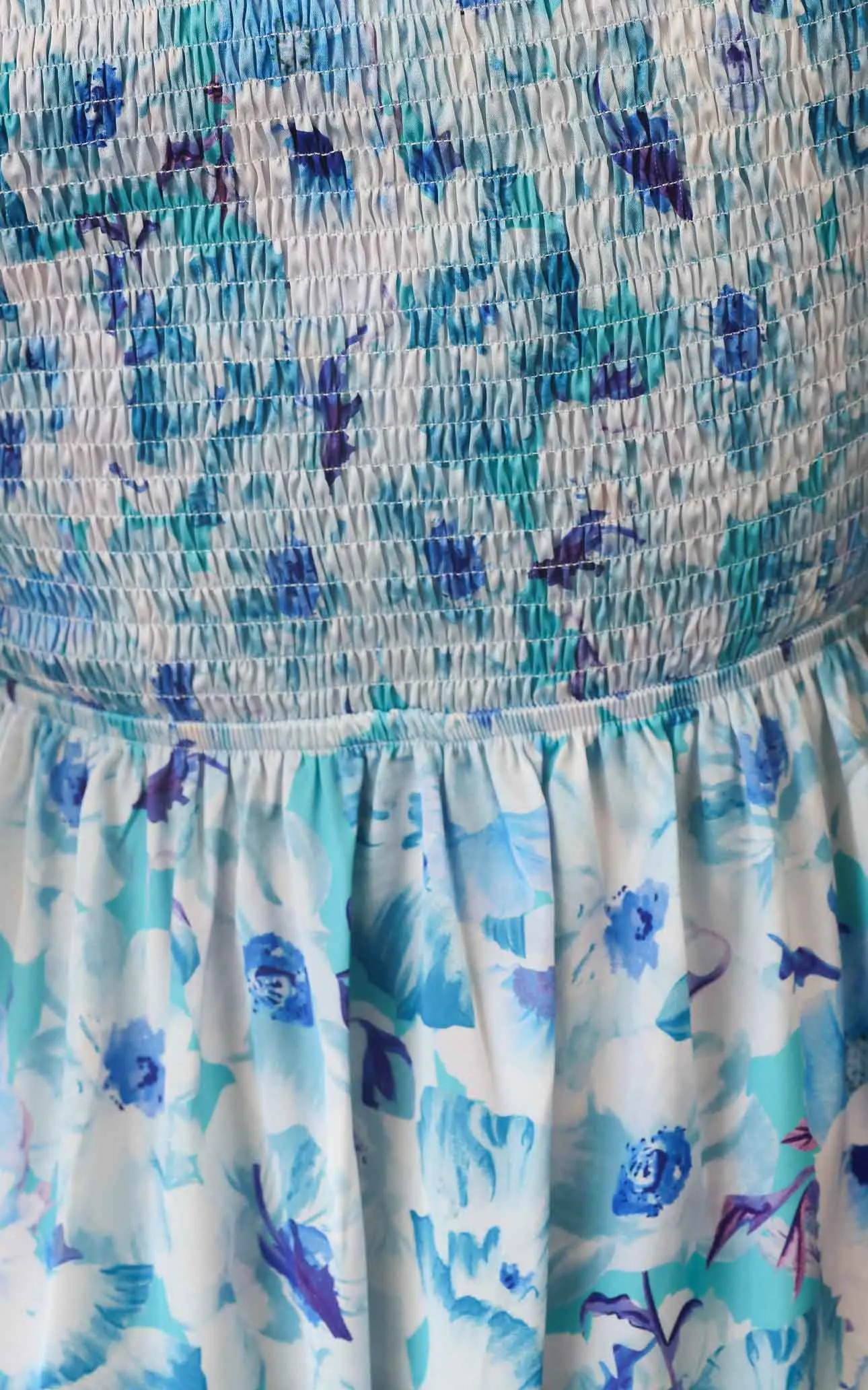 In The Sky Maxi Dress - Blue Floral