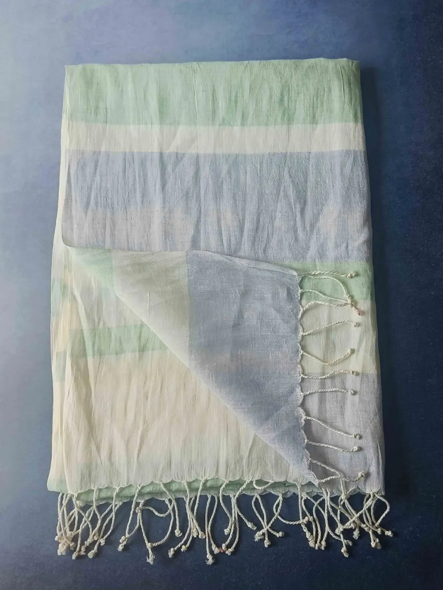 Ivory Blush Hemp Fabric Unisex Stole