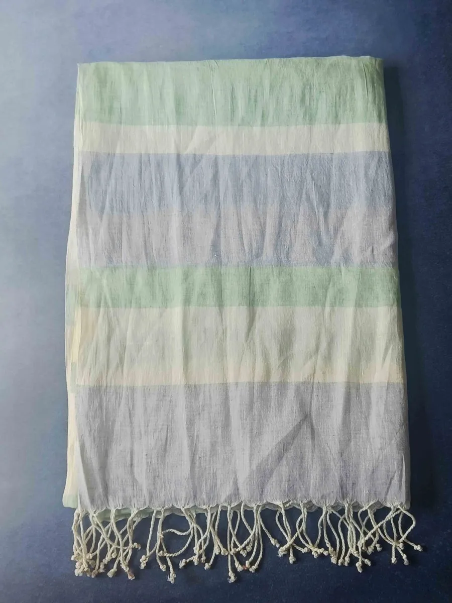 Ivory Blush Hemp Fabric Unisex Stole