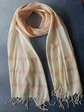 Ivory Hemp Fabric Unisex Stole