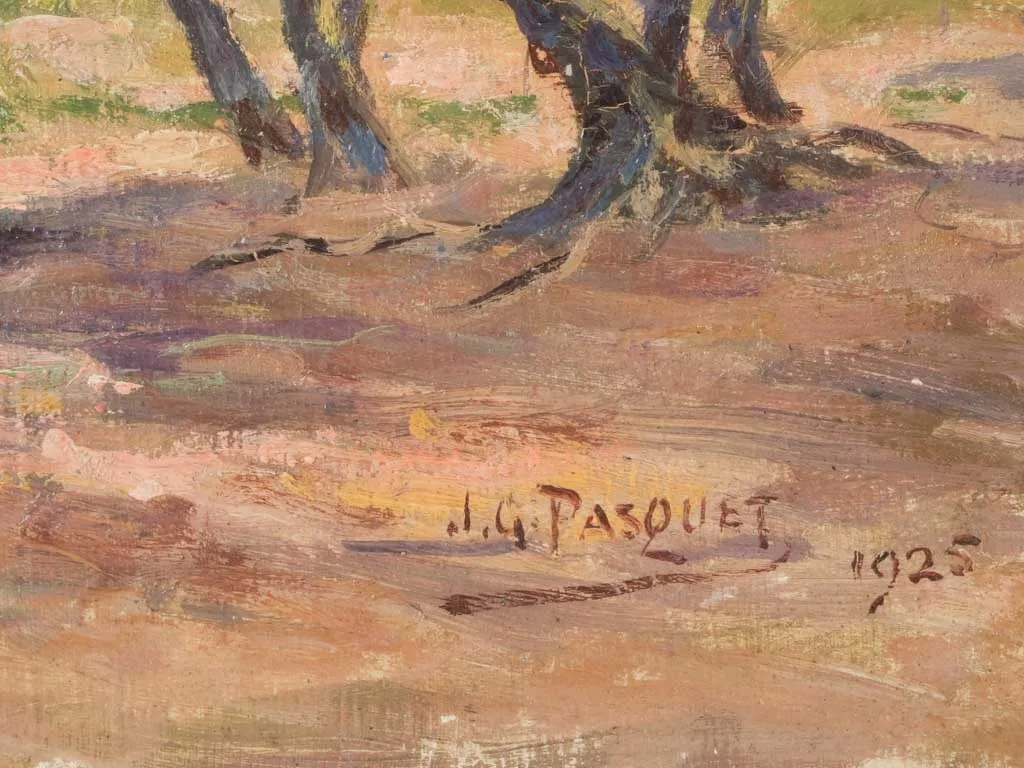 JG Pasquet (1851-1936) Coastal Landscape near Saint-Georges-de-Didonne 11½" x 15¾"