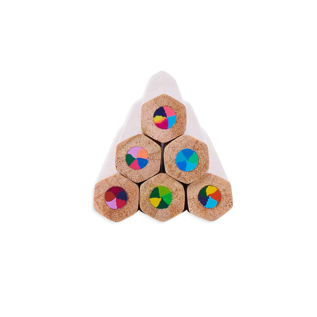 Kaleidoscope Multi-Colored Pencils - Set of 6