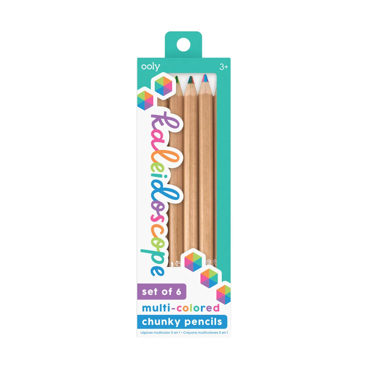 Kaleidoscope Multi-Colored Pencils - Set of 6