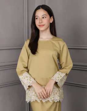 KIDS BAJU KURUNG KEDAH JULYA (AVOCADO)