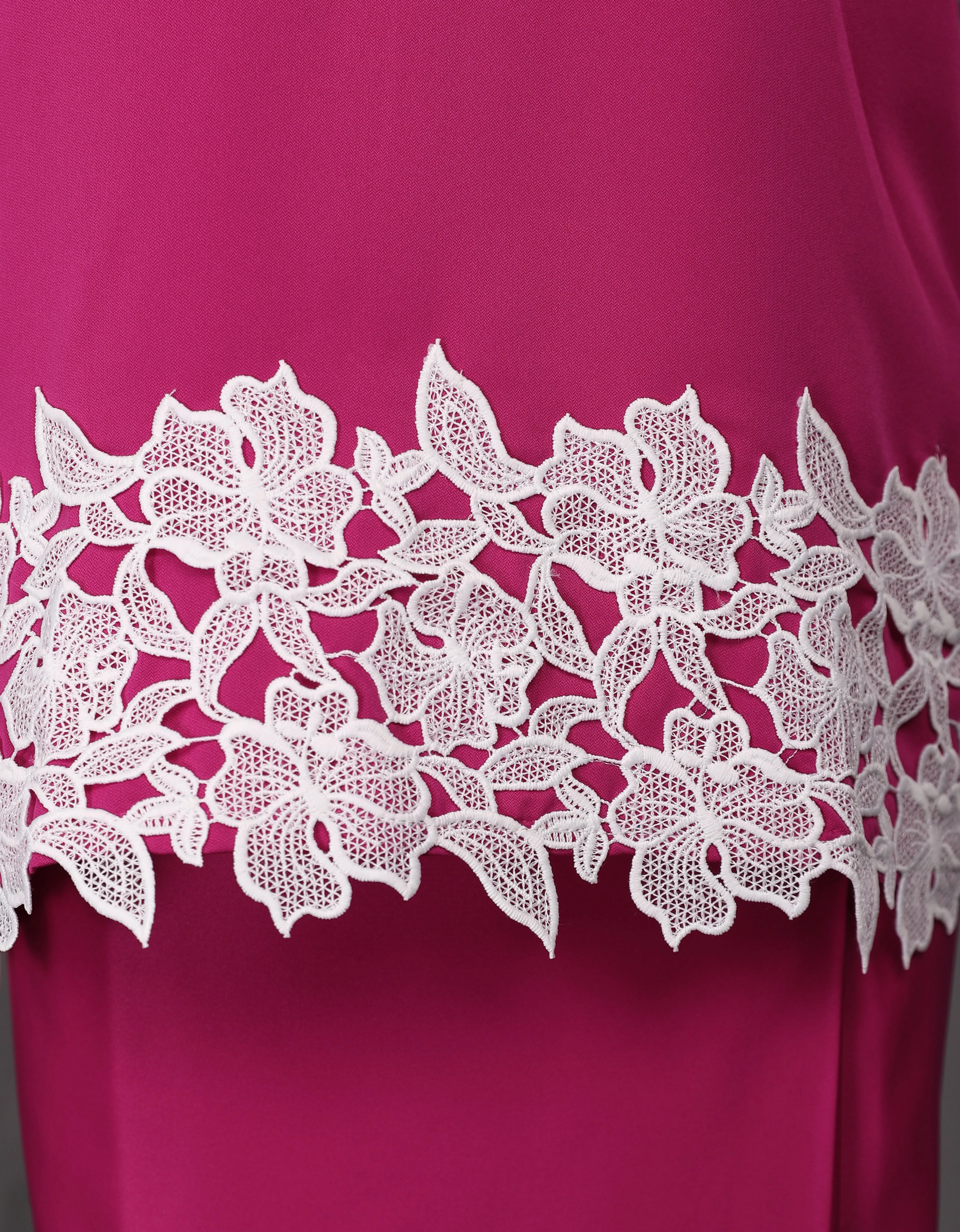 KIDS BAJU KURUNG KEDAH JULYA (FUCHSIA PINK)