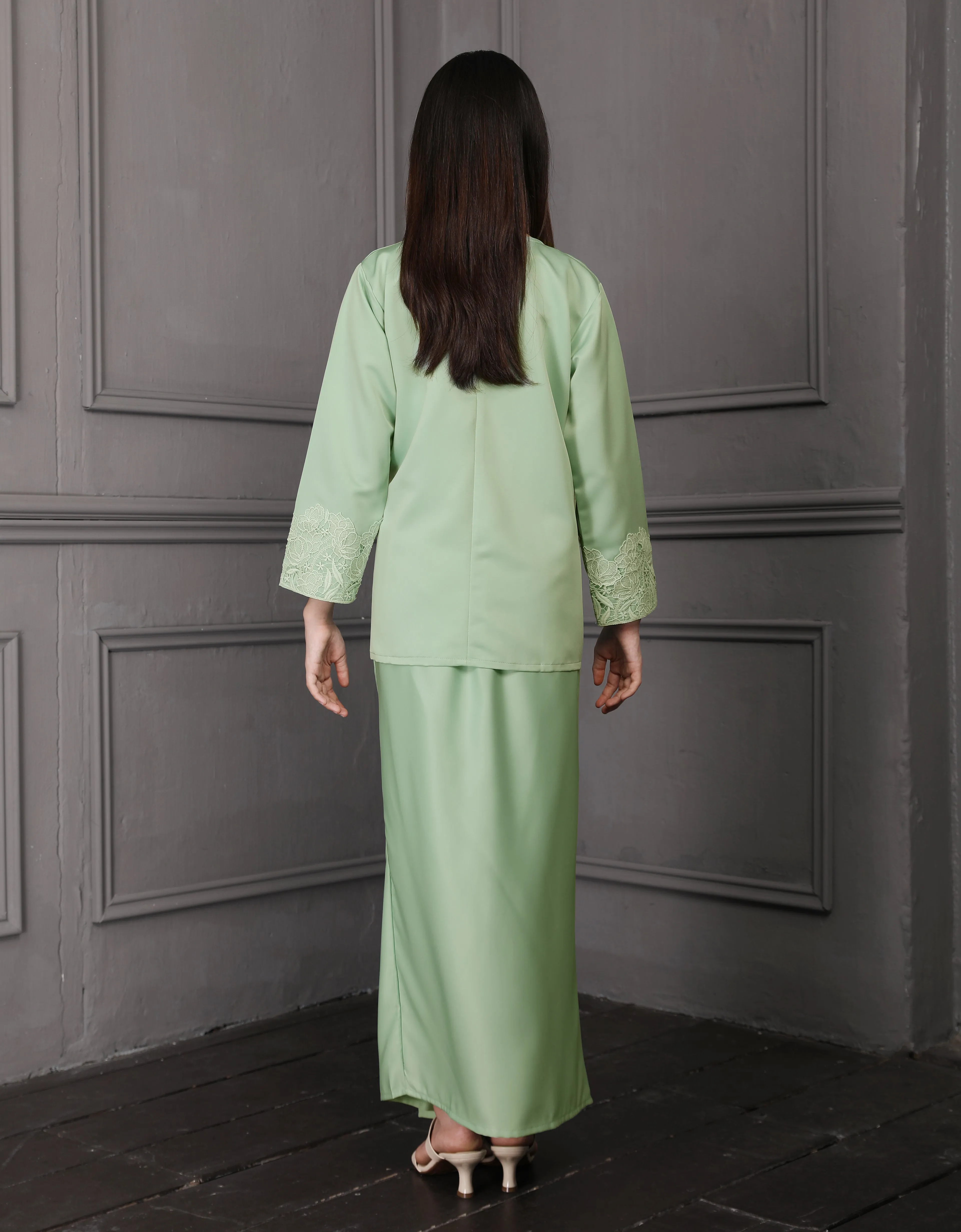 KIDS BAJU KURUNG KEDAH JULYA (MINT)