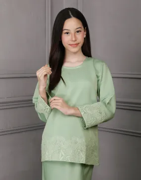 KIDS BAJU KURUNG KEDAH JULYA (MINT)