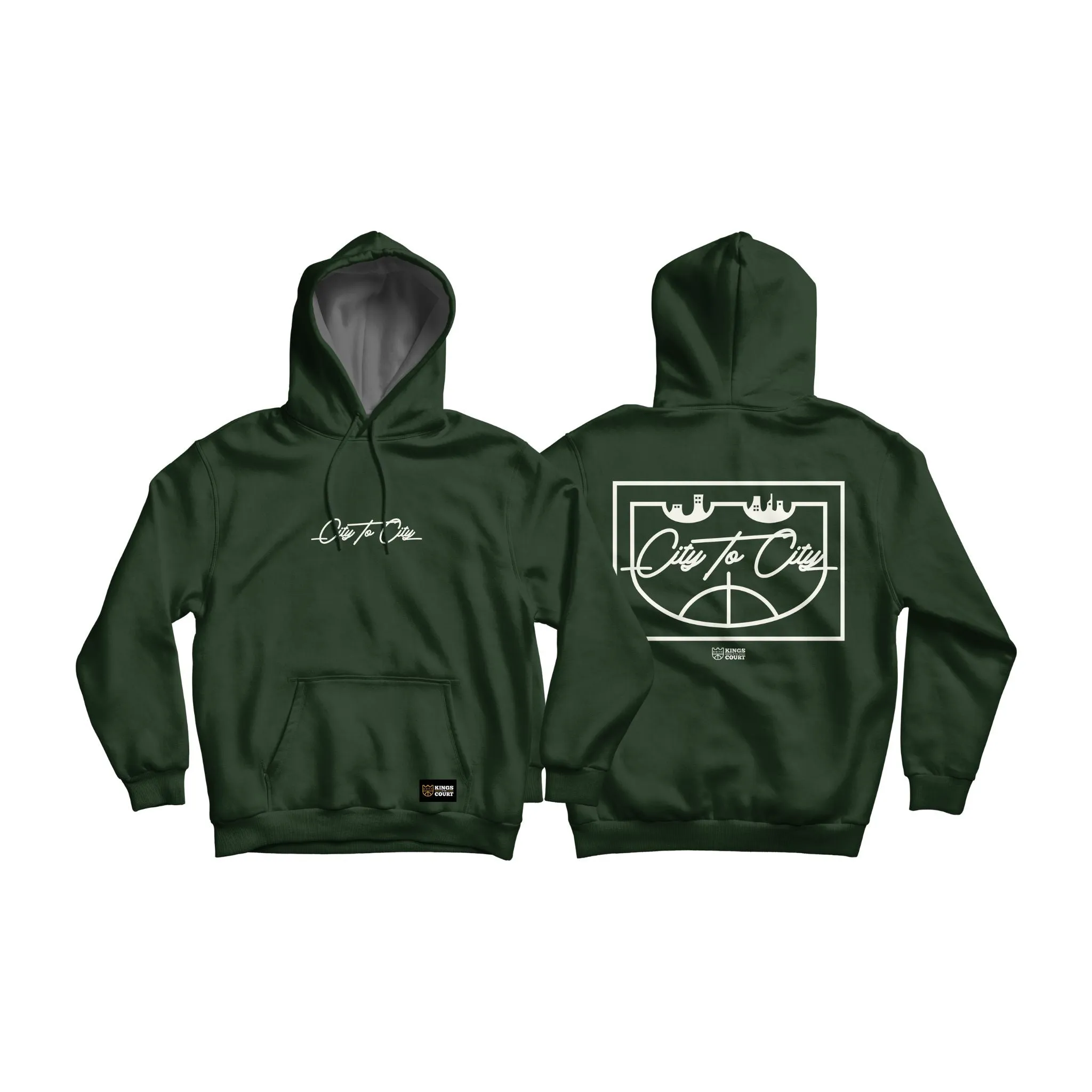 KOTC Classic Hoodie - Army Green & Black