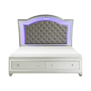 Leesa Eastern King Platform Bed with Footboard Storage