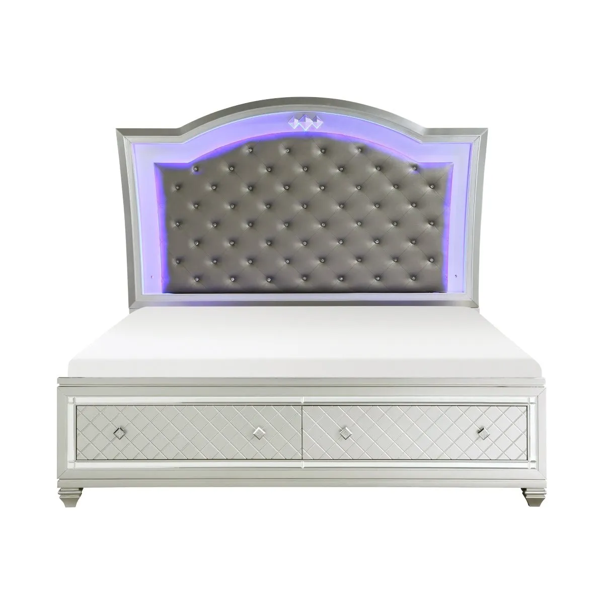 Leesa Eastern King Platform Bed with Footboard Storage