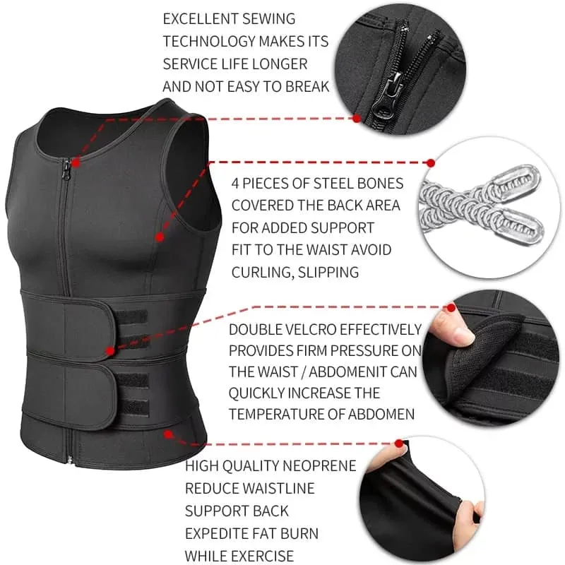 Men's Waist Trainer Body shaper vest