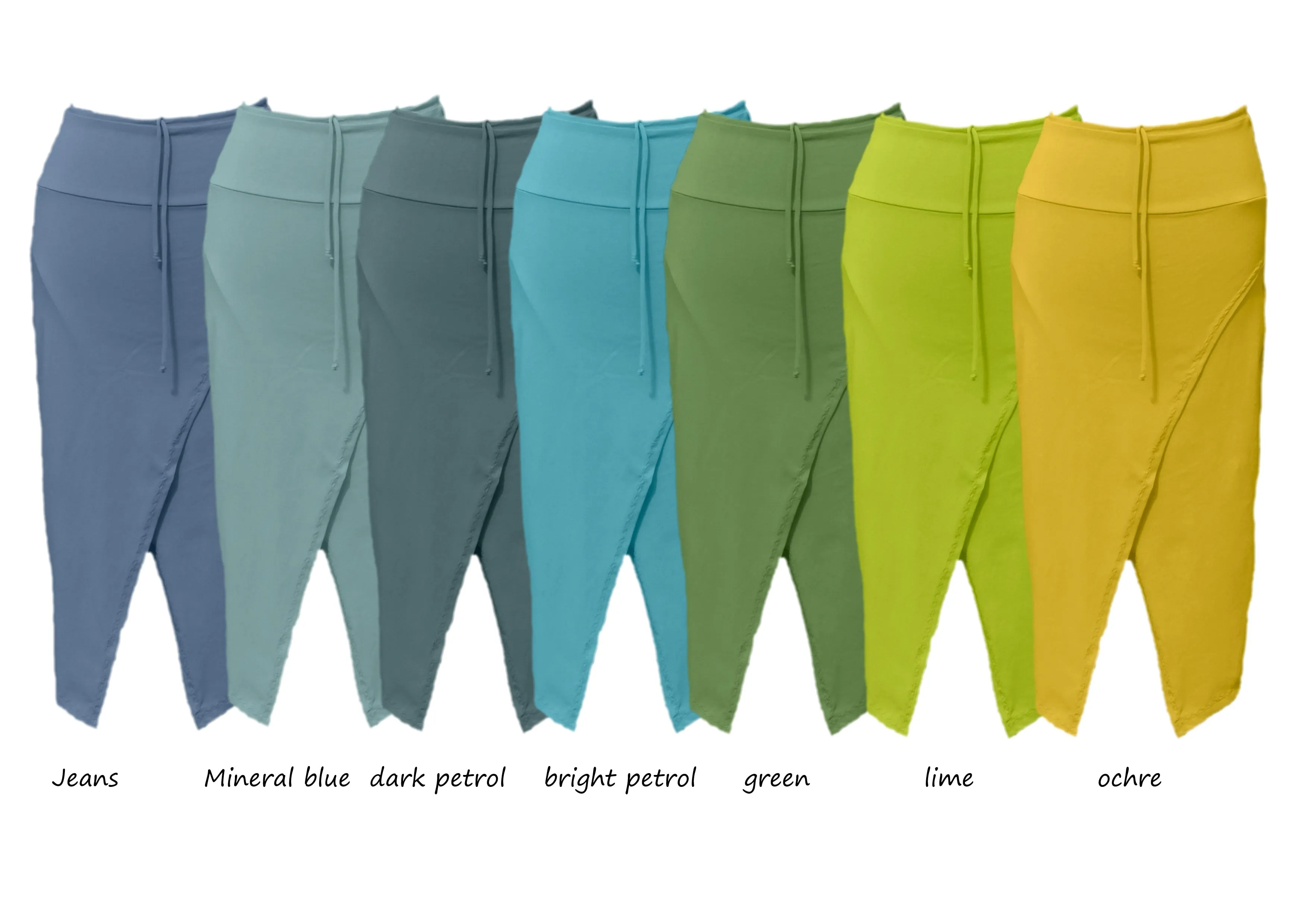 Midi koker rok in biologische katoen /midi pencil skirt in organic cotton