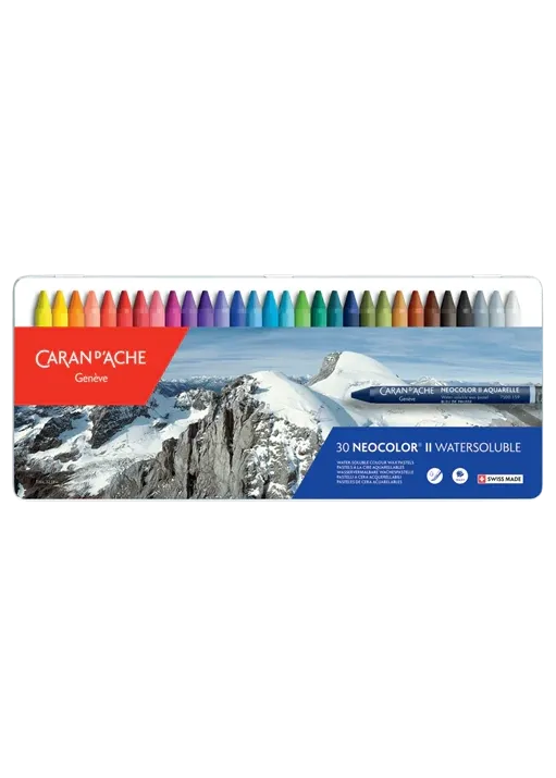 Neocolor II Watersoluble Wax Pastel Set of 30