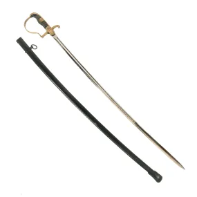 Original German WWII Field Marshal von Stein Pattern Dove Head Officers Sword by Carl Eickhorn with Scabbard