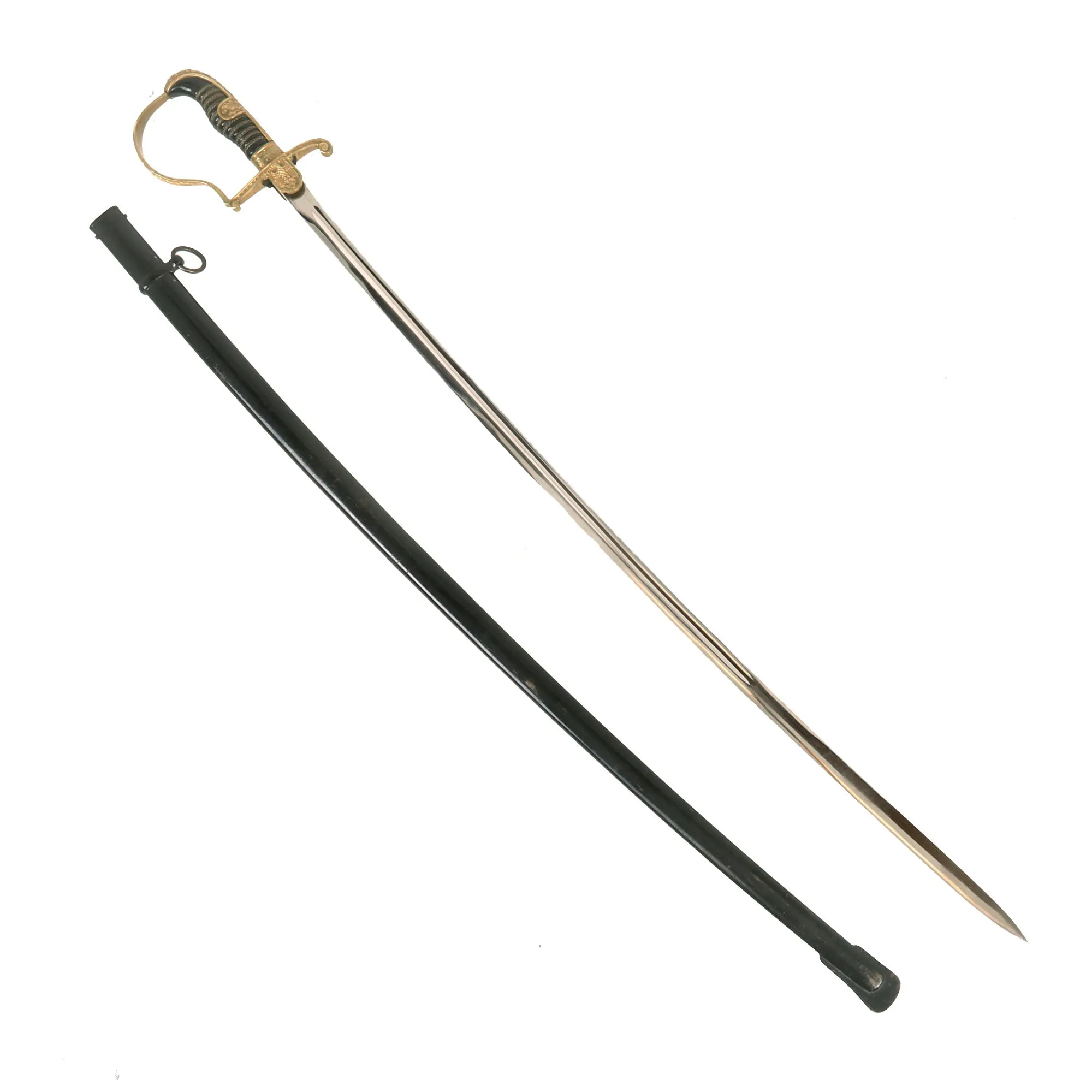 Original German WWII Field Marshal von Stein Pattern Dove Head Officers Sword by Carl Eickhorn with Scabbard