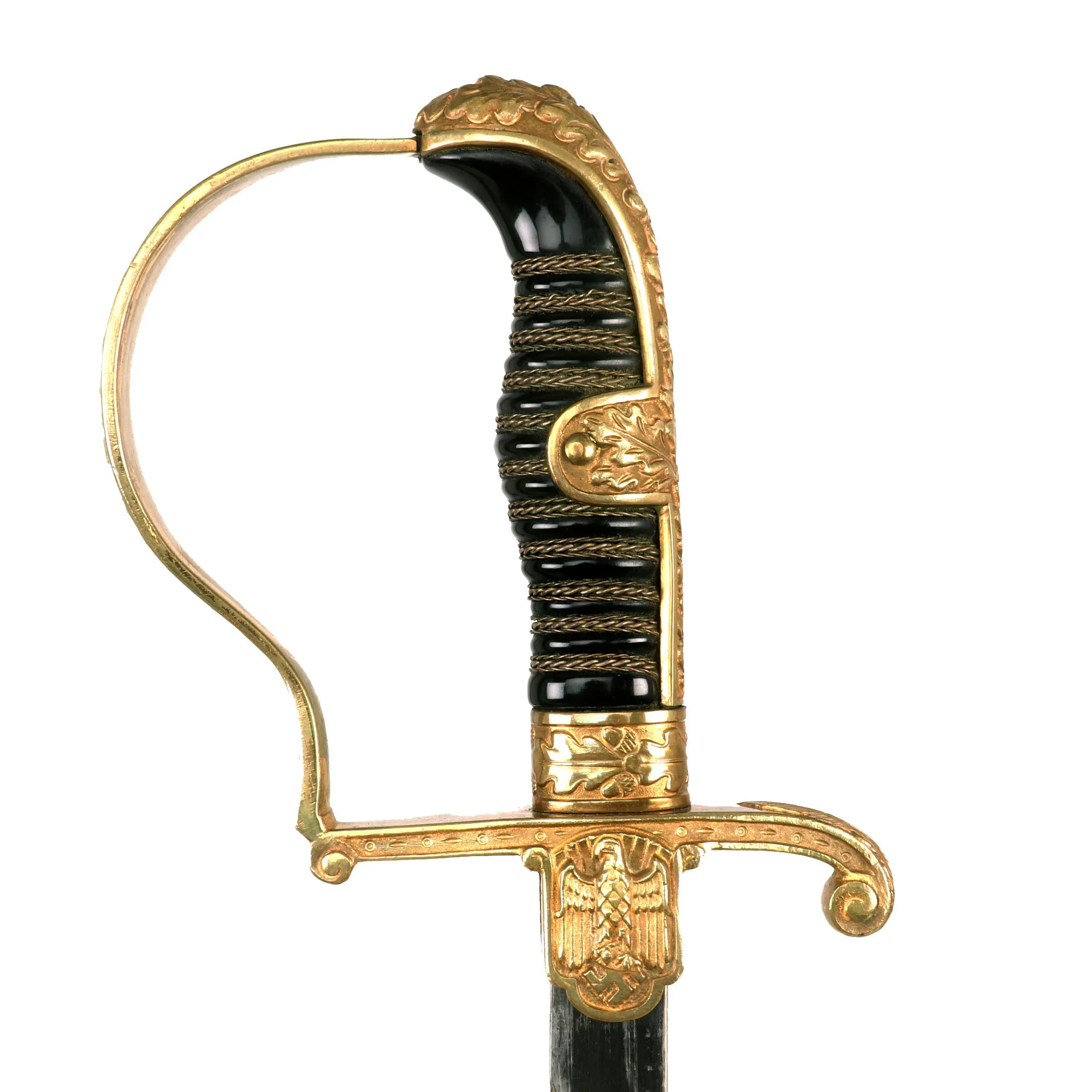 Original German WWII Field Marshal von Stein Pattern Dove Head Officers Sword by Carl Eickhorn with Scabbard