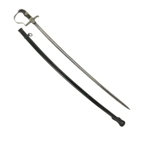 Original Rare German WWII Field Marshal Prinz Eugen Pattern Dove Head Officers Sword by Carl Eickhorn with Scabbard