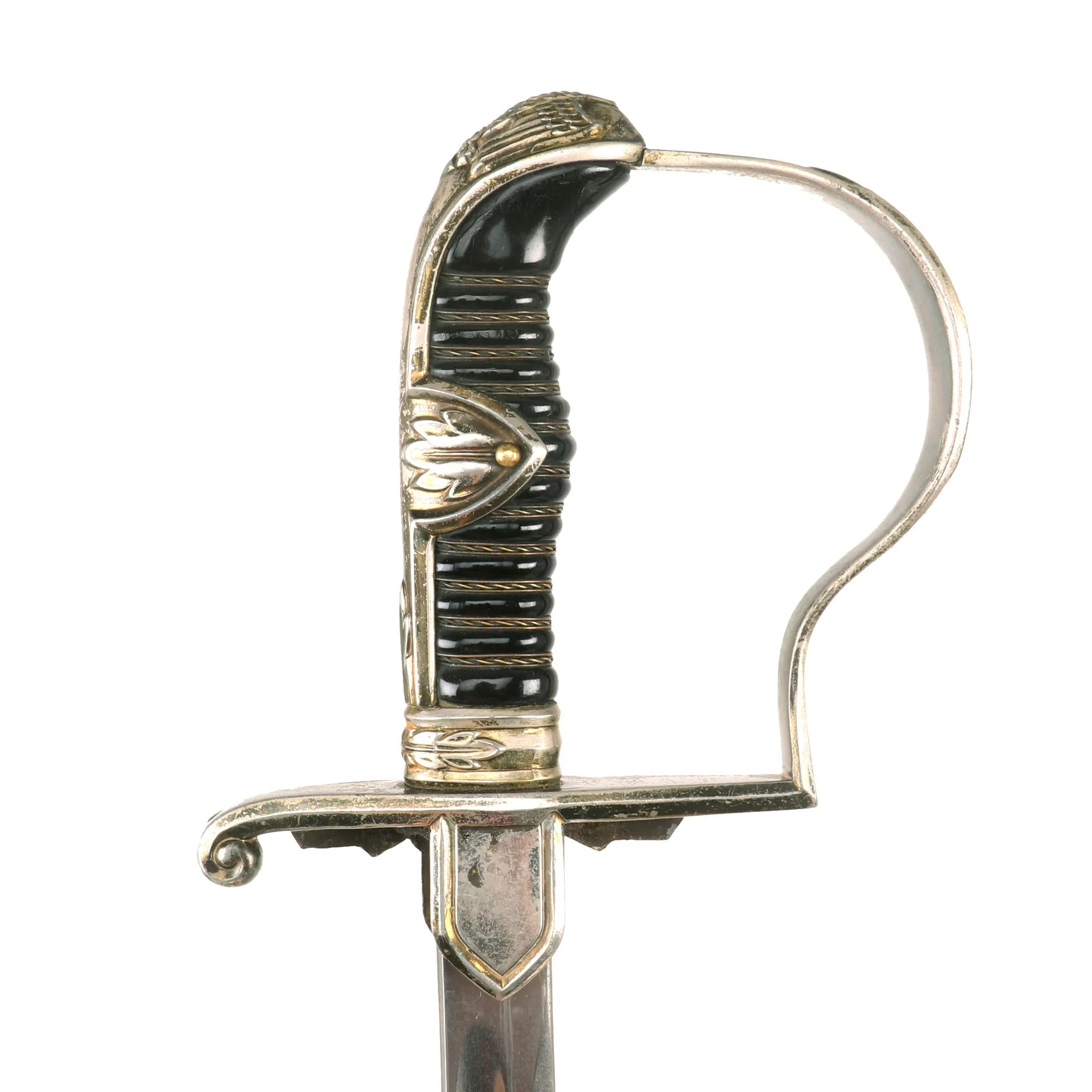 Original Rare German WWII Field Marshal Prinz Eugen Pattern Dove Head Officers Sword by Carl Eickhorn with Scabbard