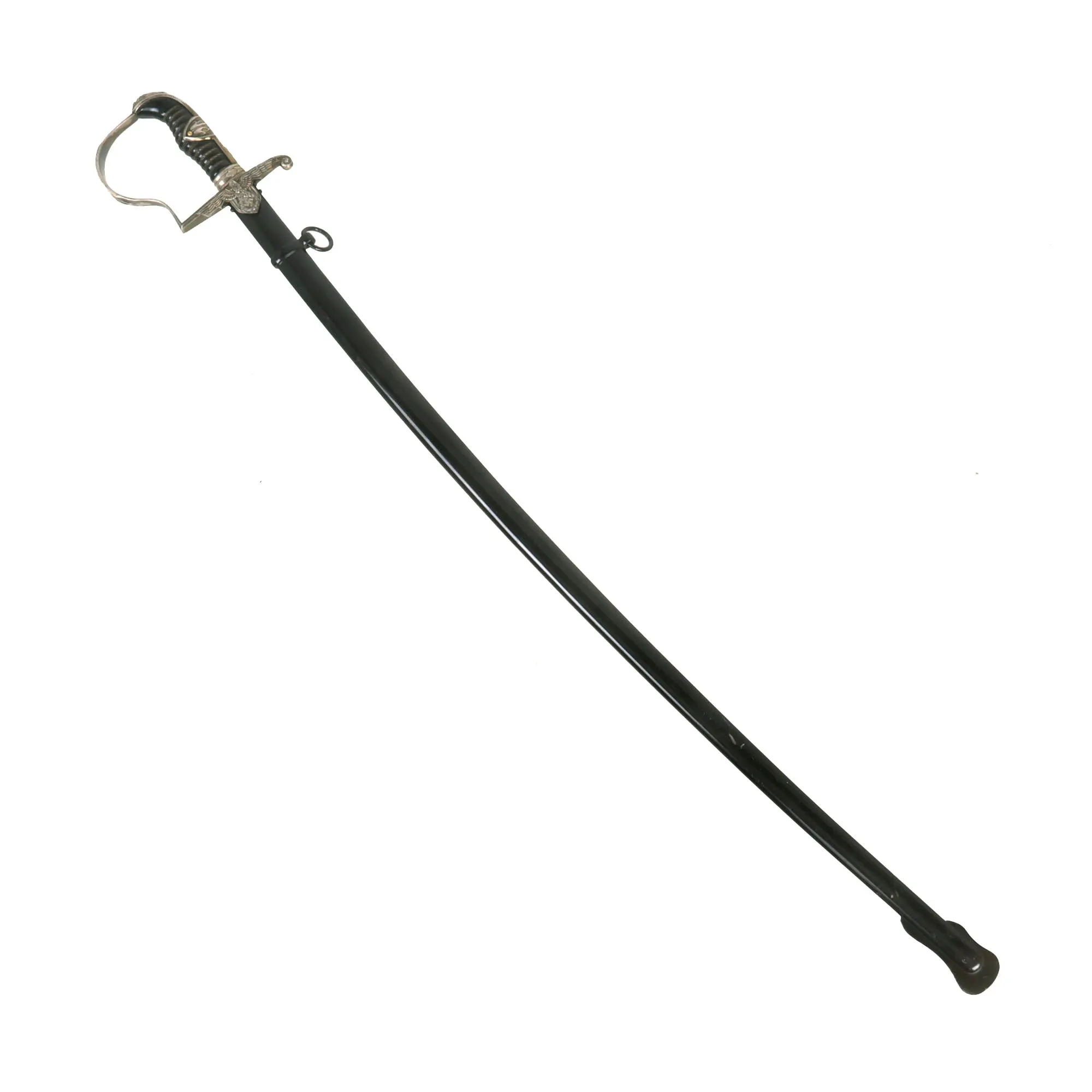 Original Rare German WWII Field Marshal Prinz Eugen Pattern Dove Head Officers Sword by Carl Eickhorn with Scabbard