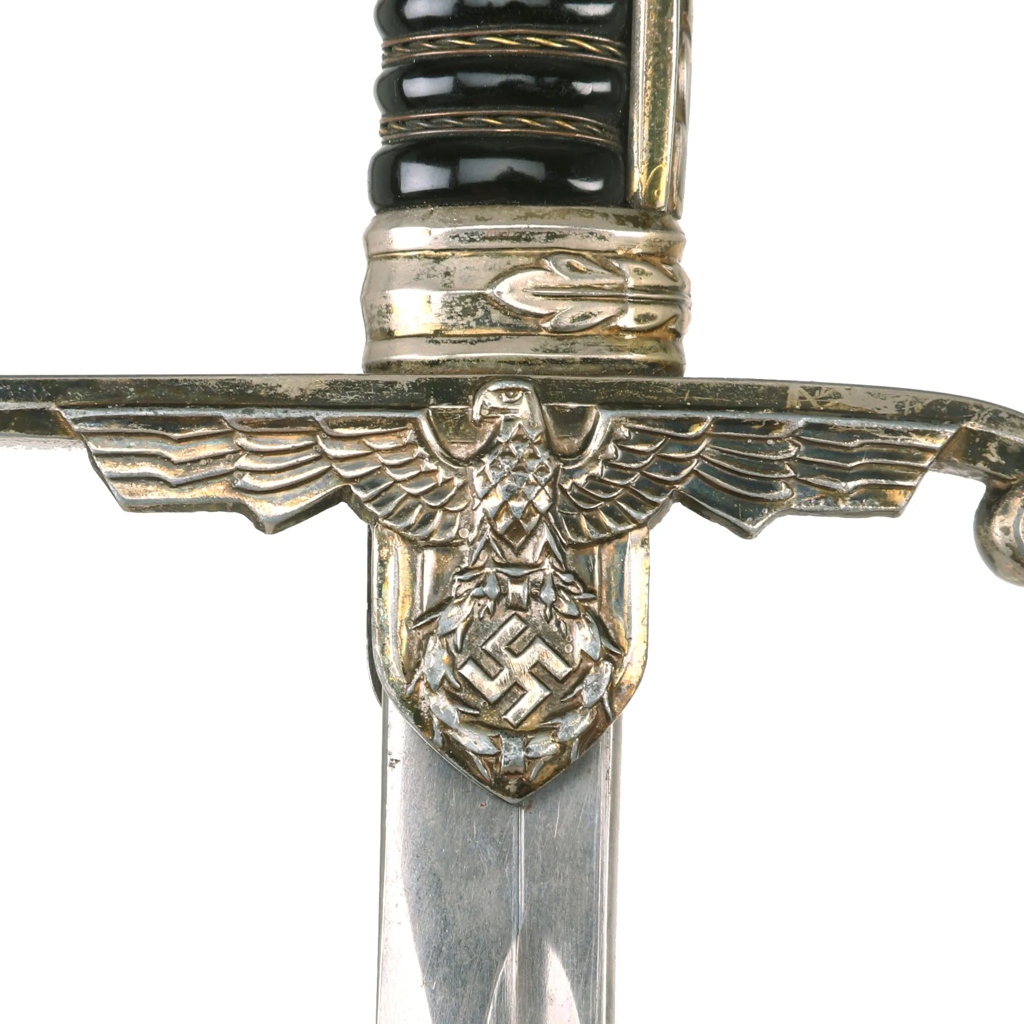 Original Rare German WWII Field Marshal Prinz Eugen Pattern Dove Head Officers Sword by Carl Eickhorn with Scabbard