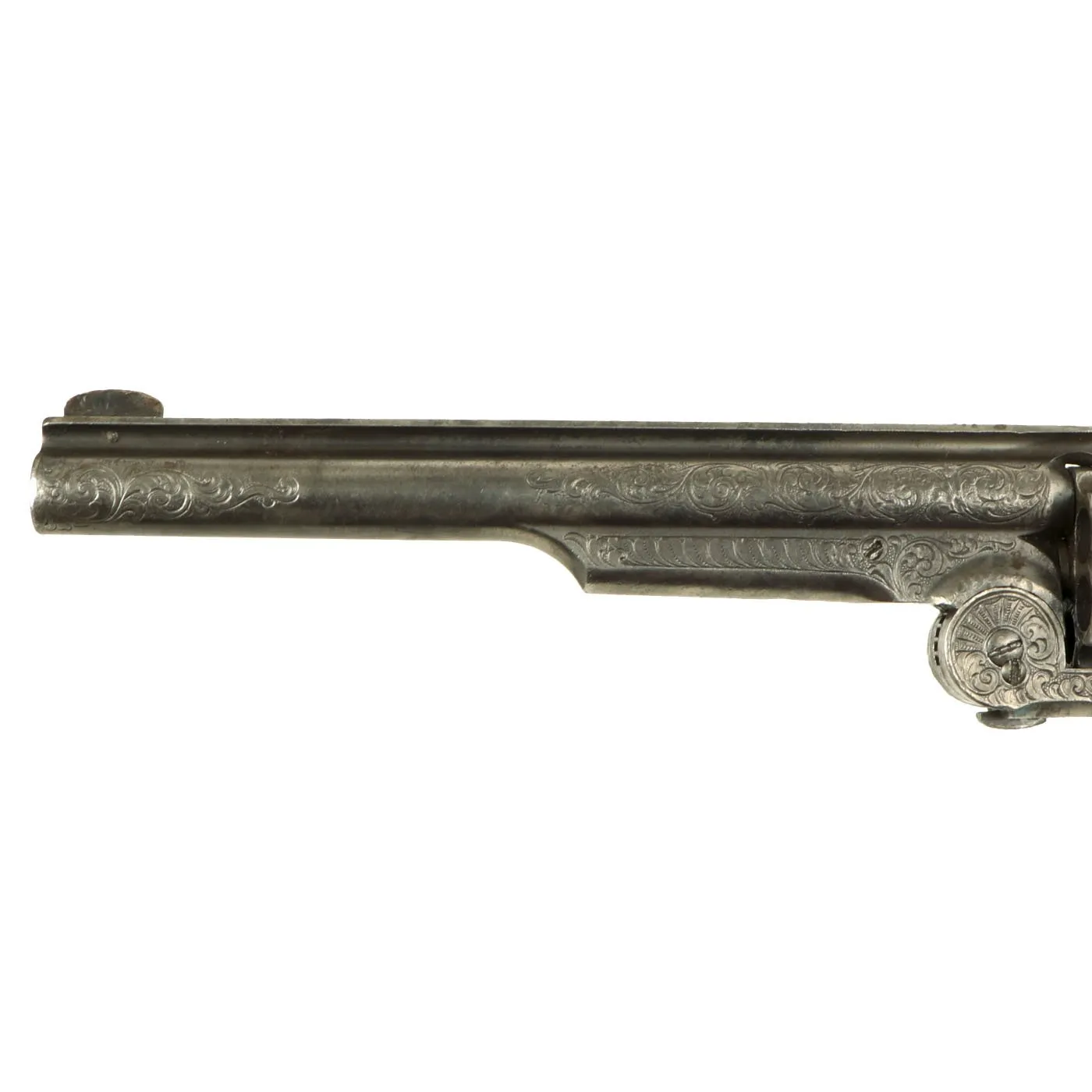 Original U.S. Smith & Wesson 2nd Model American No. 3 Engraved Revolver with Walrus Ivory Grips - Serial 18942