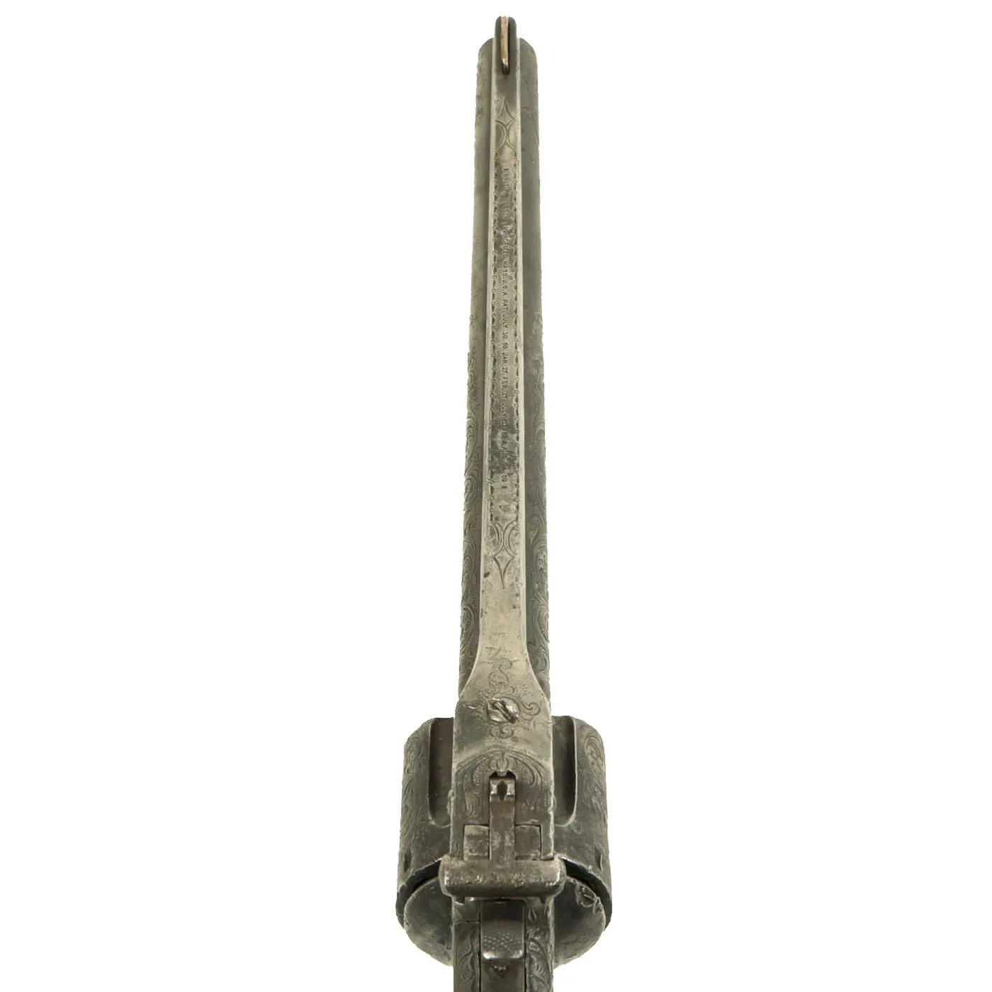 Original U.S. Smith & Wesson 2nd Model American No. 3 Engraved Revolver with Walrus Ivory Grips - Serial 18942
