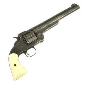 Original U.S. Smith & Wesson 2nd Model American No. 3 Engraved Revolver with Walrus Ivory Grips - Serial 18942