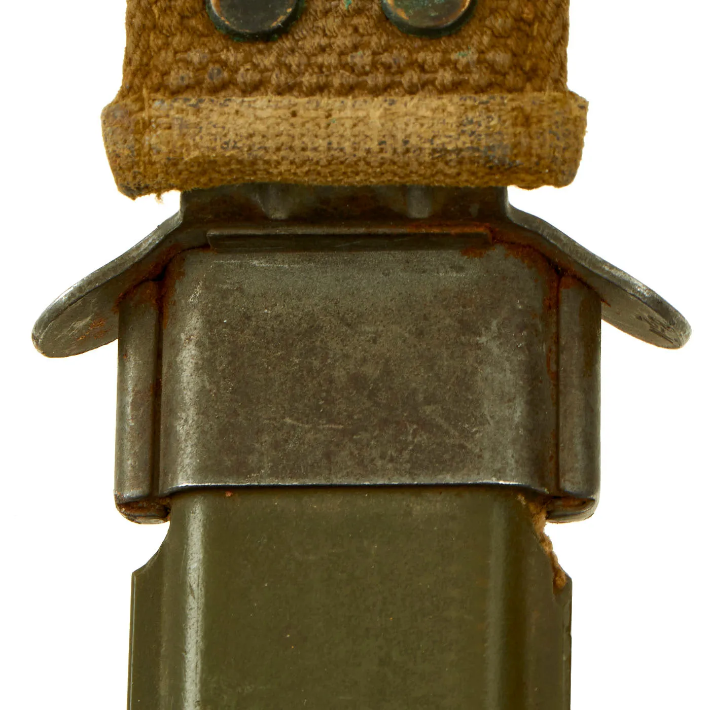 Original U.S. WWII M4 Bayonet by Rare Manufacturer Aerial Cutlery Company, Marinette, Wisconsin for the M1 Carbine with M8 Scabbard