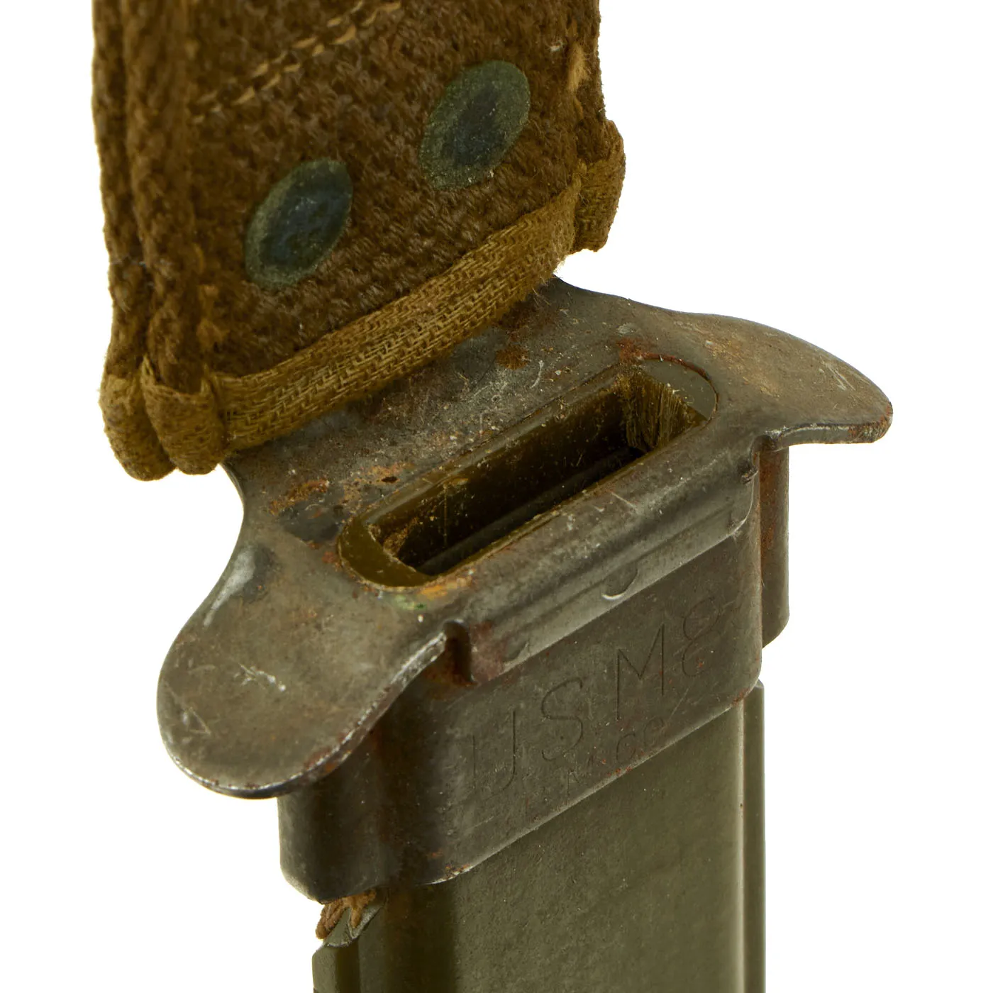 Original U.S. WWII M4 Bayonet by Rare Manufacturer Aerial Cutlery Company, Marinette, Wisconsin for the M1 Carbine with M8 Scabbard