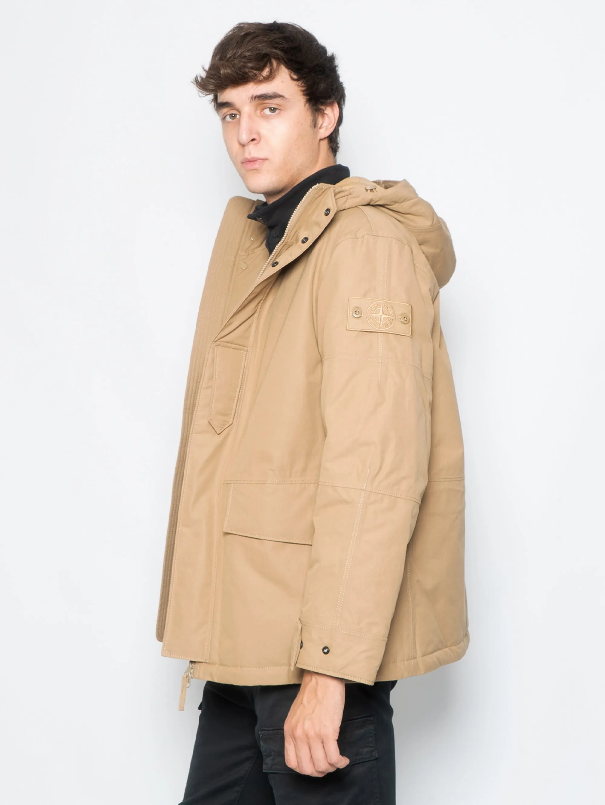 Parka con Cappuccio Ghost Piece Beige
